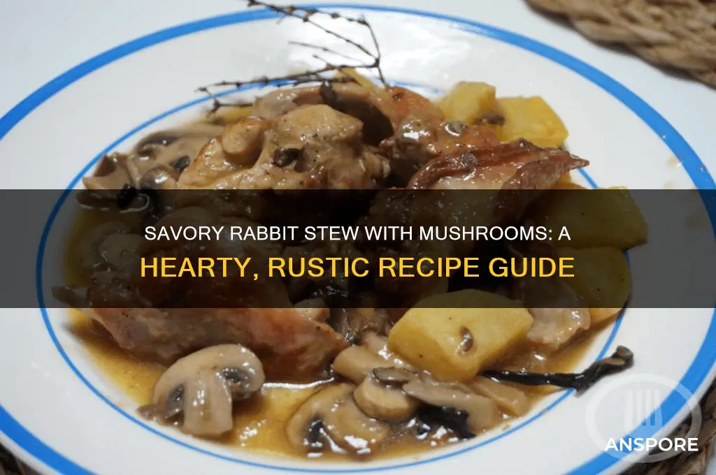 how to cook rabbit stew with mushrooms