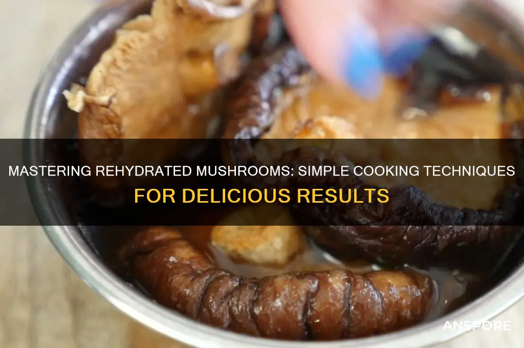 how to cook rehydrated mushrooms