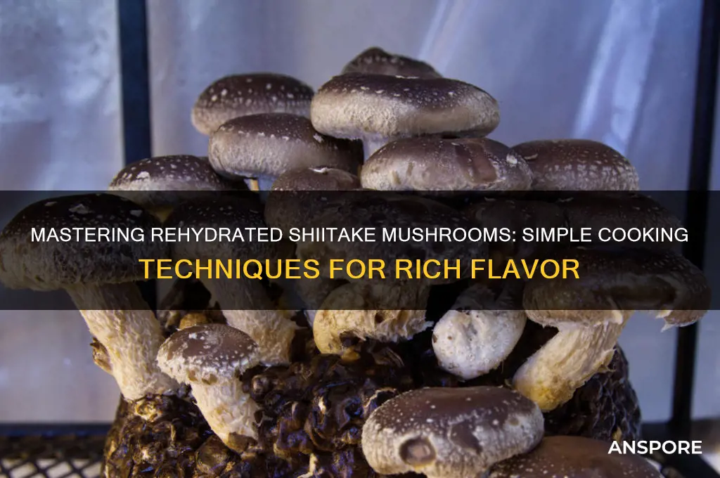 how to cook rehydrated shiitake mushrooms