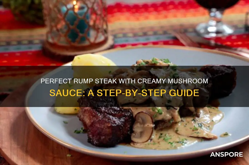 how to cook rump steak with mushroom sauce