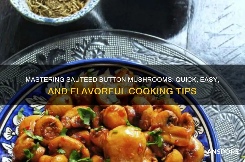 how to cook sauteed button mushrooms