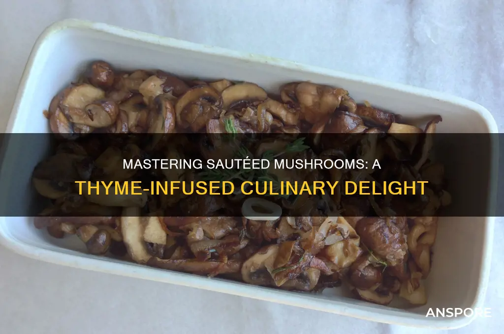how to cook sauteed mushrooms with thyme