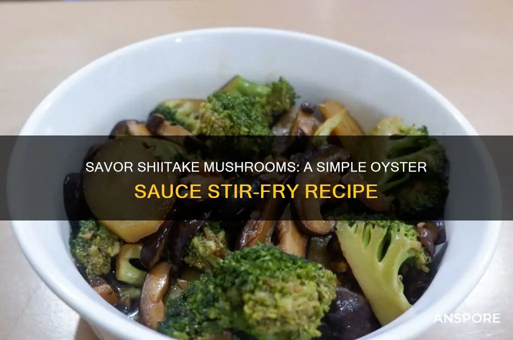 how to cook shiitake mushrooms with oyster sauce