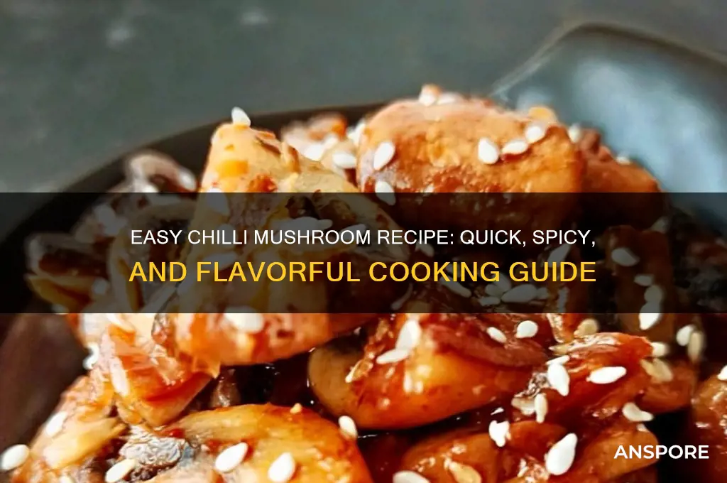 how to cook simple chilli mushroom