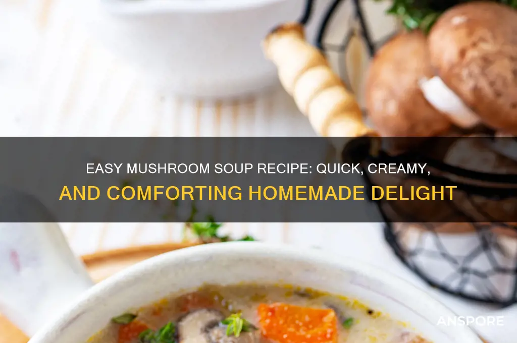 how to cook simple mushroom soup