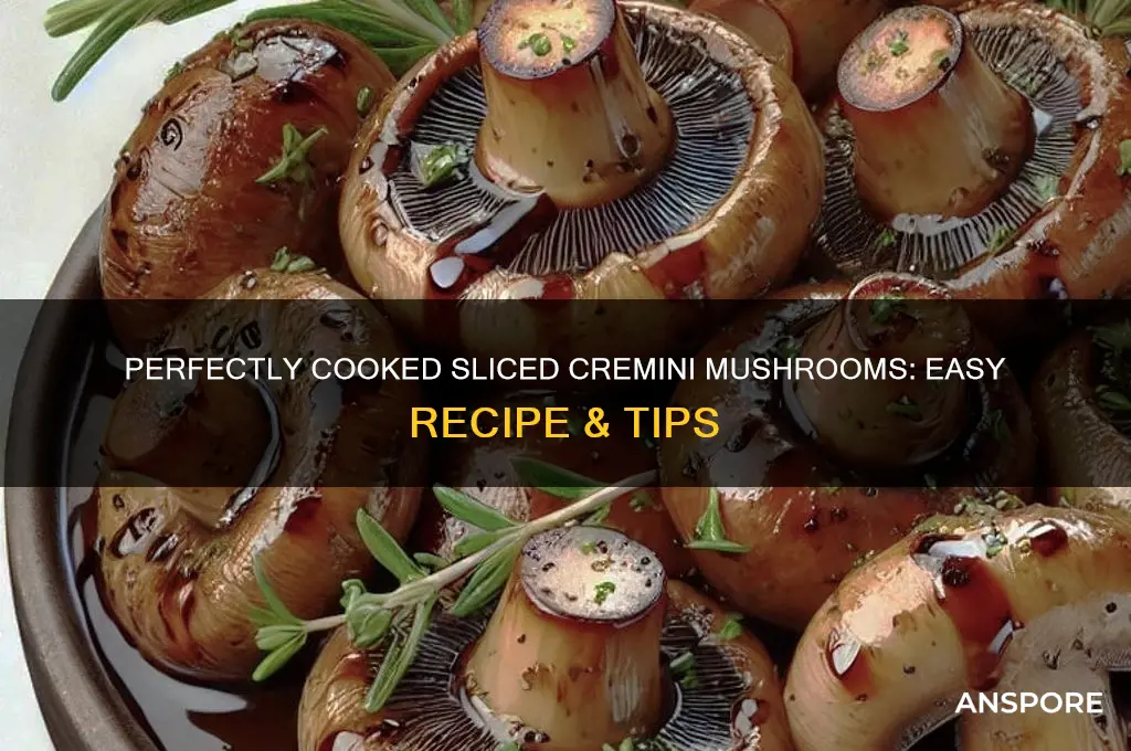 how to cook sliced cremini mushrooms