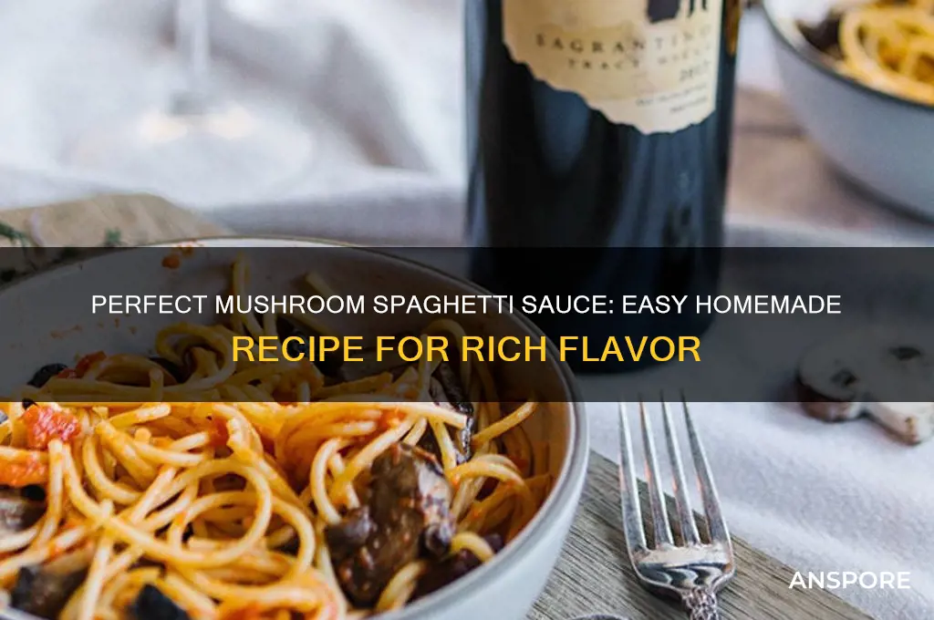 how to cook spaghetti sauce with mushroom