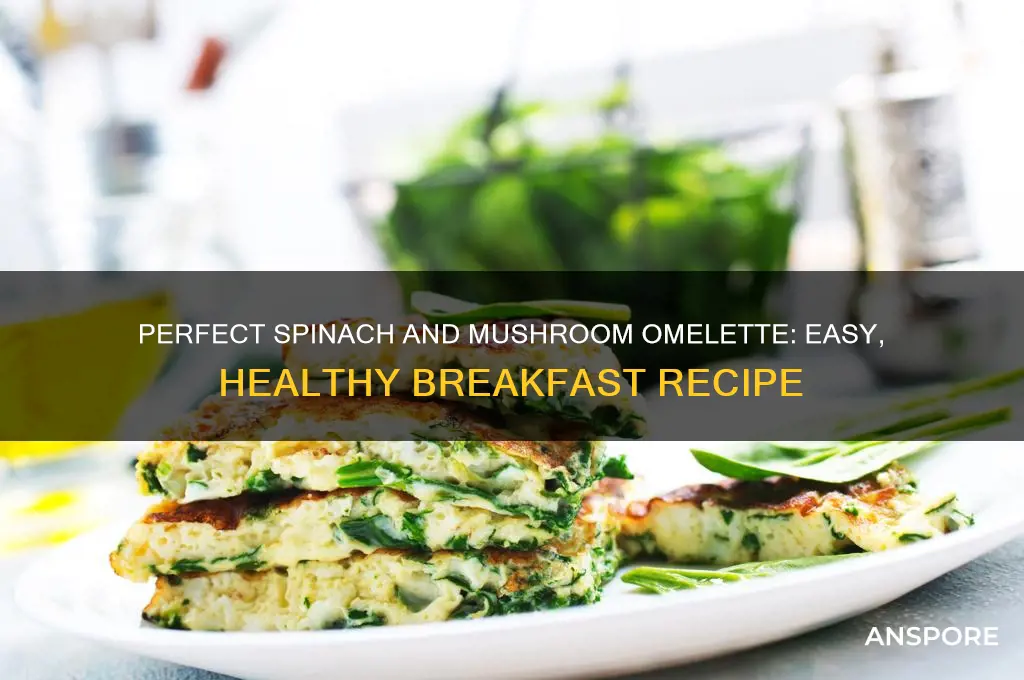 how to cook spinach and mushroom omelette
