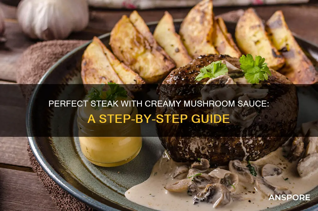how to cook steak and mushroom sauce
