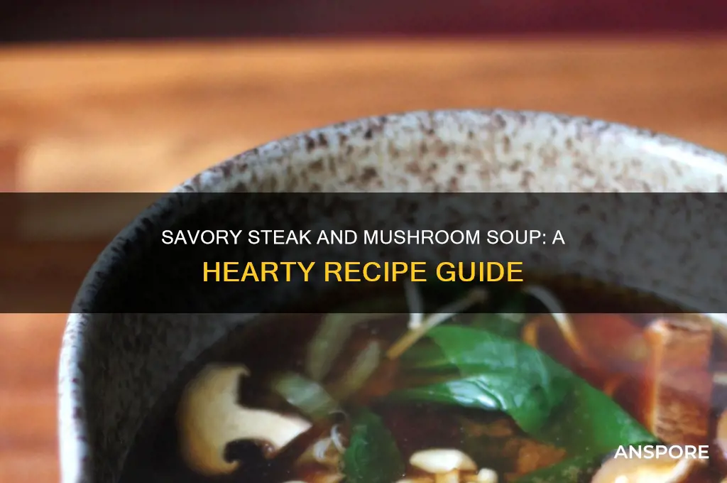 how to cook steak and mushroom soup