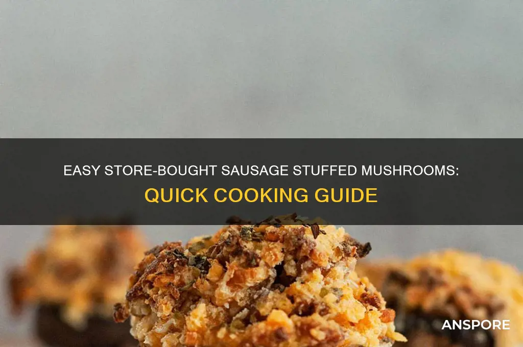how to cook store bought sausage stuffed mushrooms