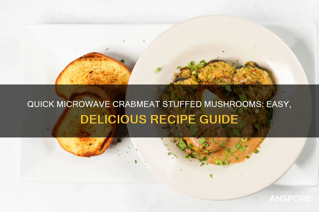 how to cook stuffed mushrooms with crabmeat inthe microwave