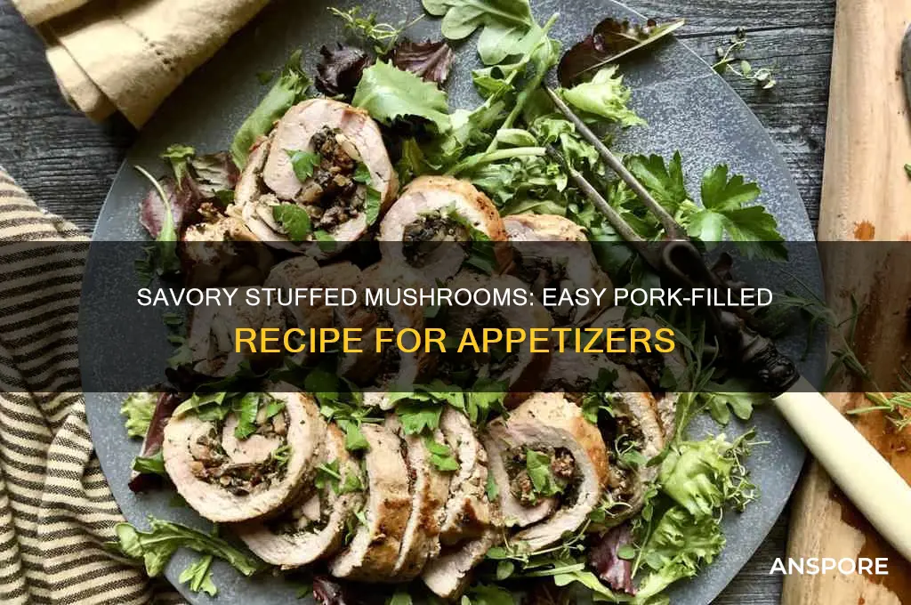 how to cook stuffed mushrooms with pork