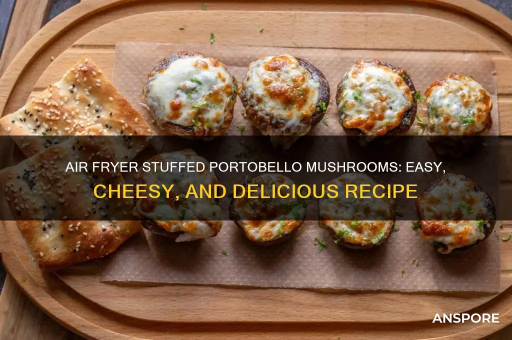 how to cook stuffed portobello mushrooms in air fryer
