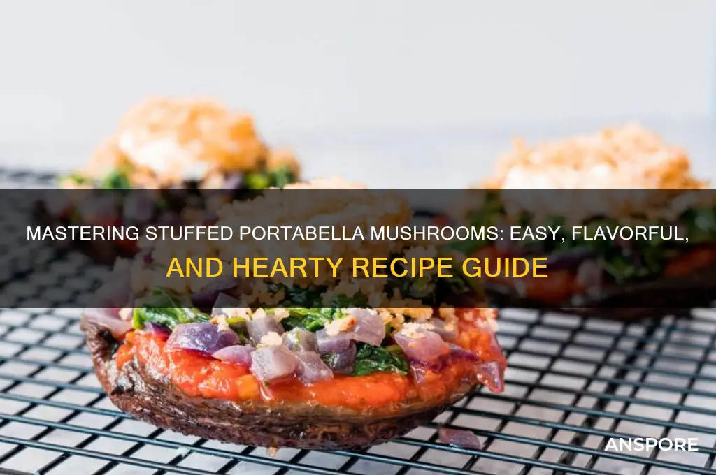 how to cook stuffed potabella mushrooms