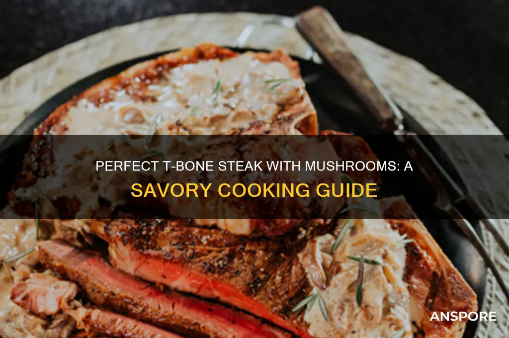 how to cook t bone steak with mushrooms