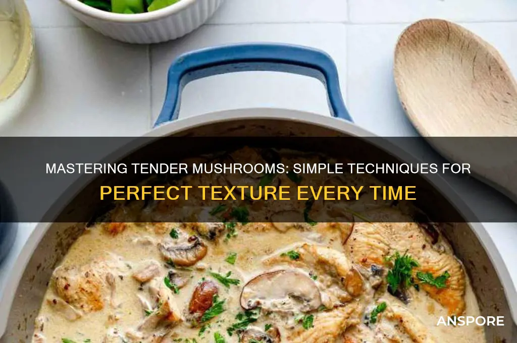 how to cook tender mushrooms