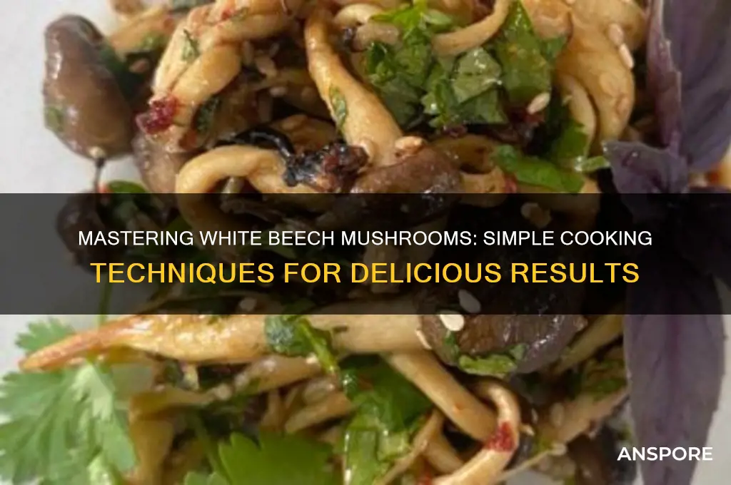 how to cook white beech mushroom