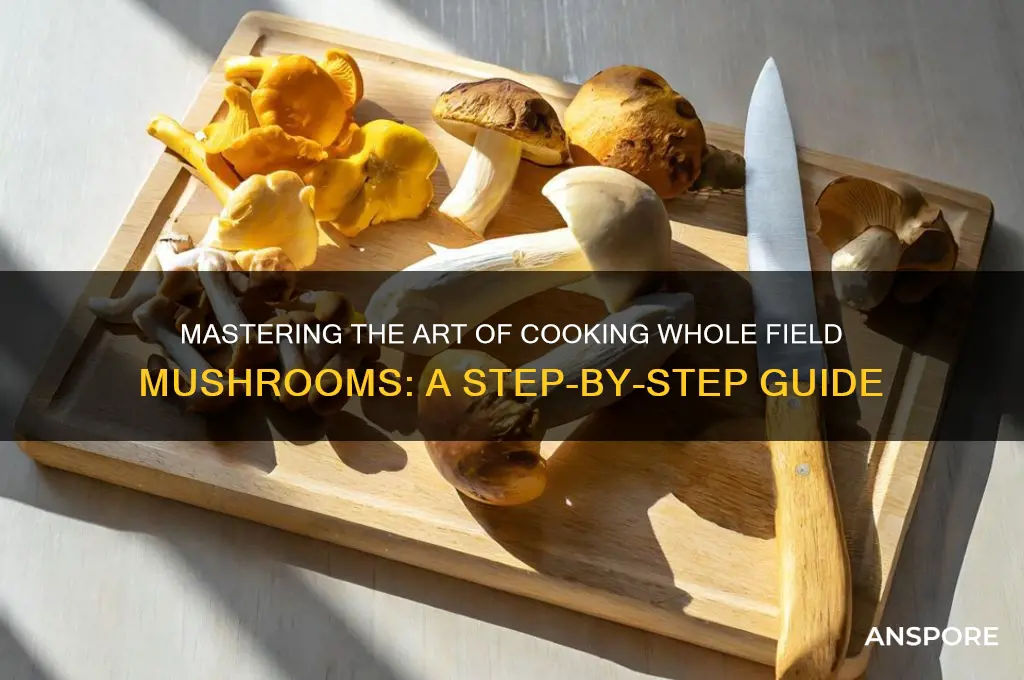 how to cook whole field mushrooms