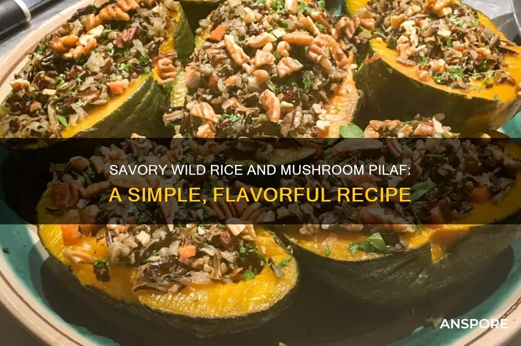how to cook wild rice and mushroom pilaf