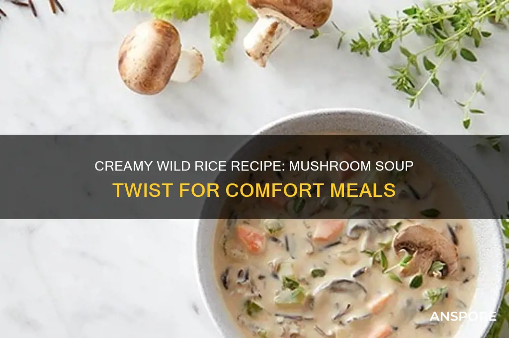 how to cook wild rice with cream of mushroom soup