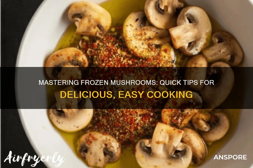 how to cook with frozen mushrooms