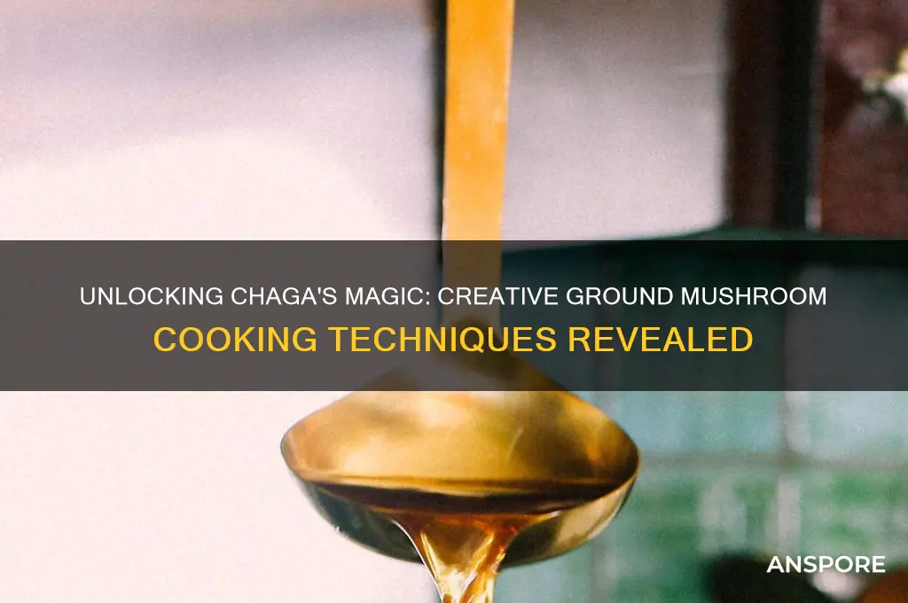how to cook with ground chaga mushroom