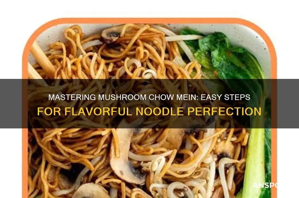how to cook with mushrooms into chow mein