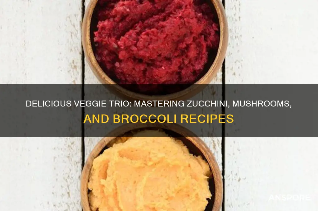 how to cook zucchini mushrooms amd broccoli