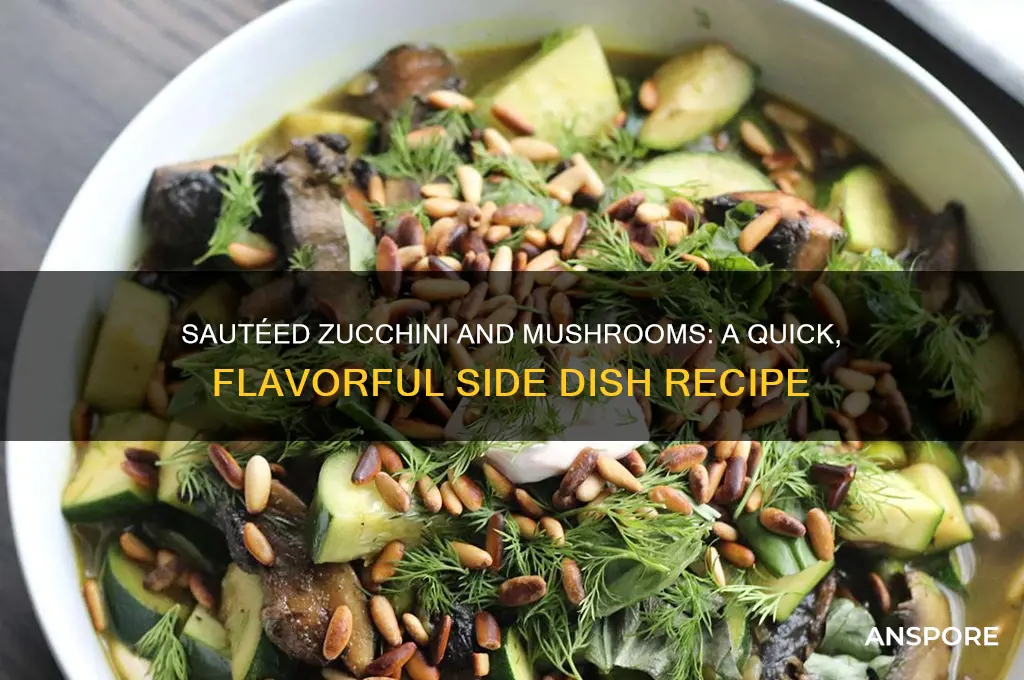 how to cook zuchinni with mushrooms