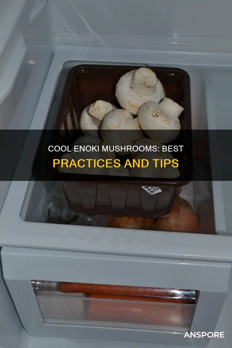 how to cool enoki mushrooms