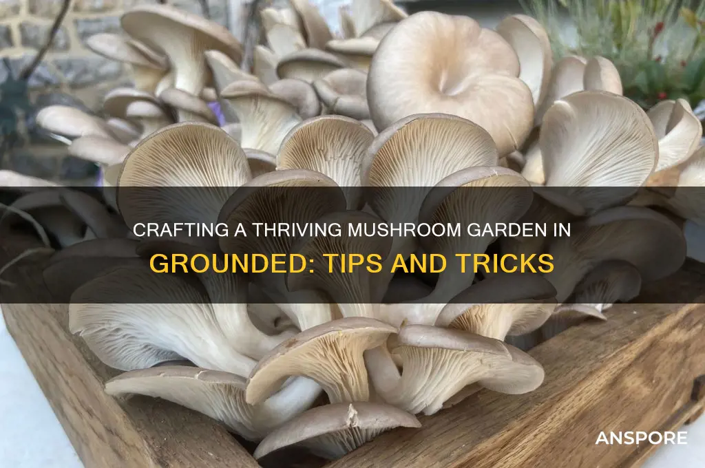 how to craft mushroom garden grounded
