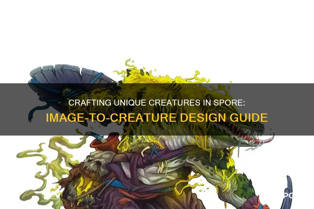 how to create a creature from an image in spore