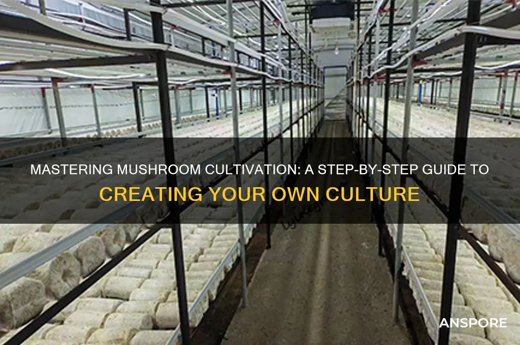 how to create a mushroom culture