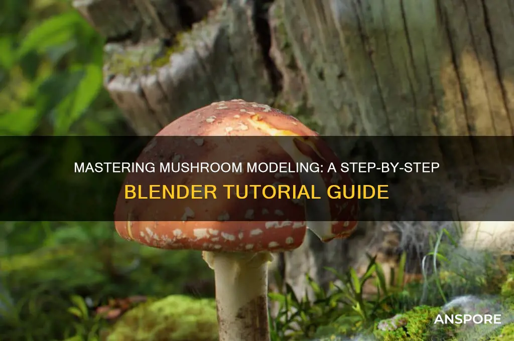 how to create a mushroom in blender