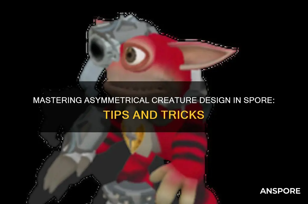 how to create asymmetrical creatures in spore