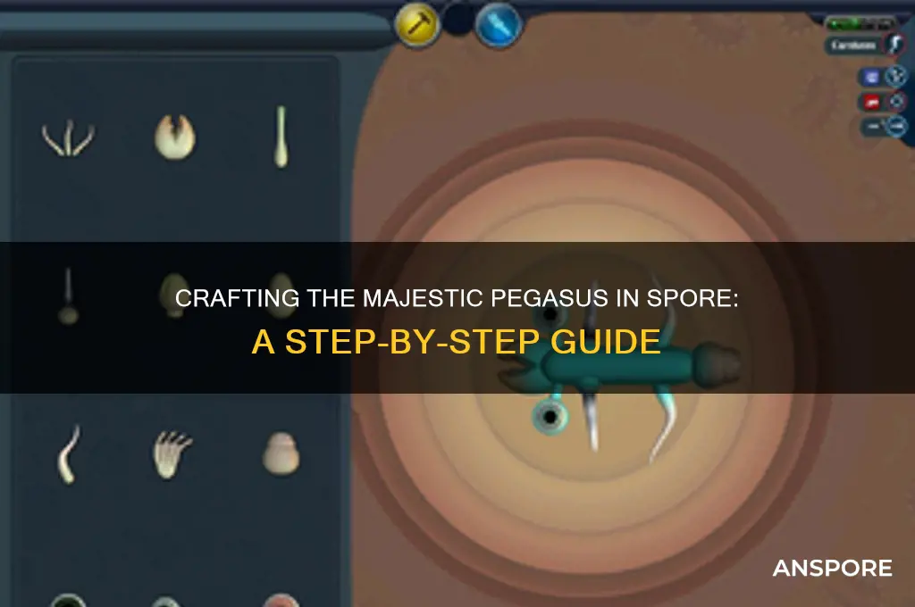 how to create pegasus on spore