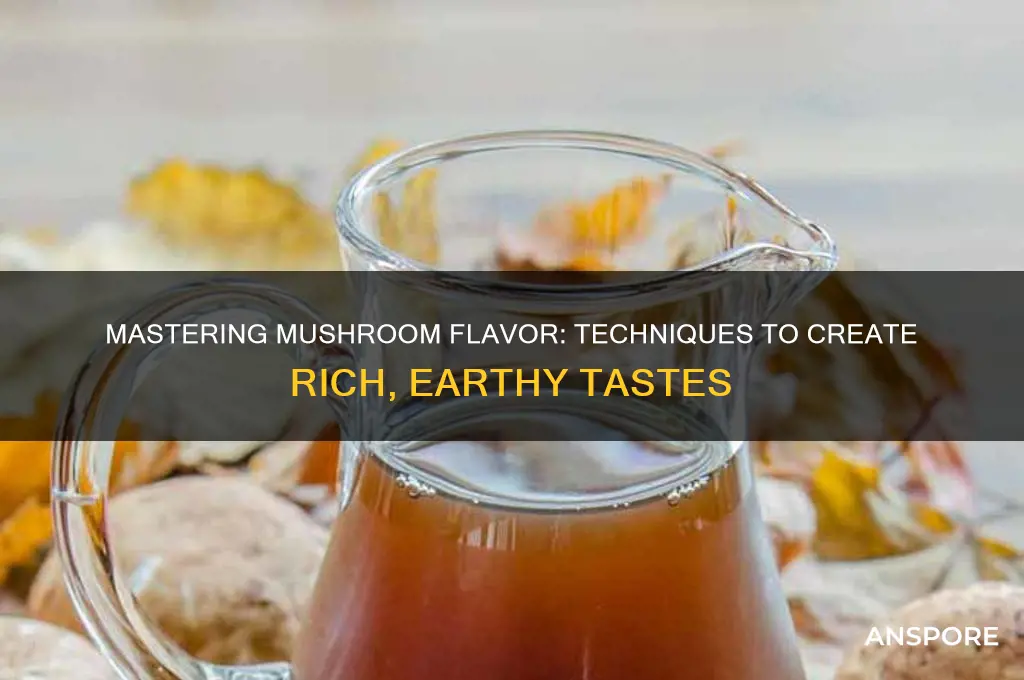 how to create the taste of mushroom