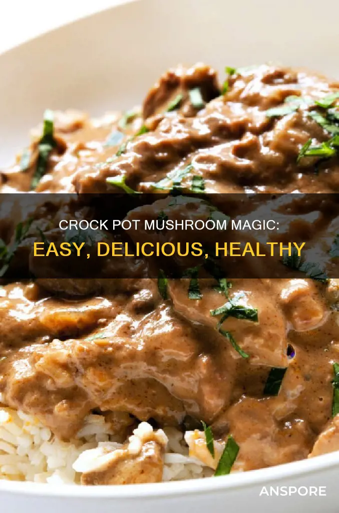 how to crock pot mushrooms