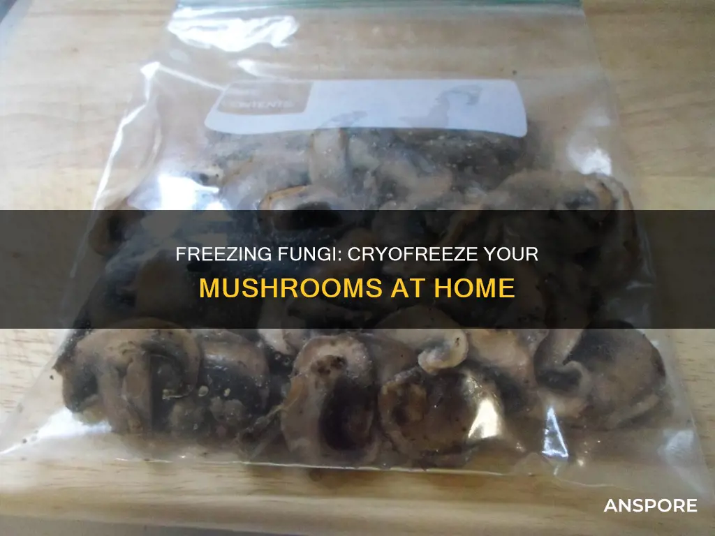 how to cryofreeze mushrooms