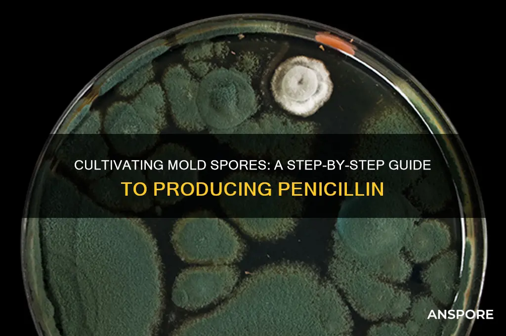 how to culture and process mold spore for penicillin