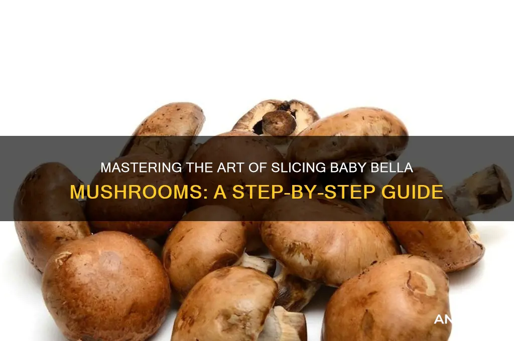 how to cut baby bella mushrooms