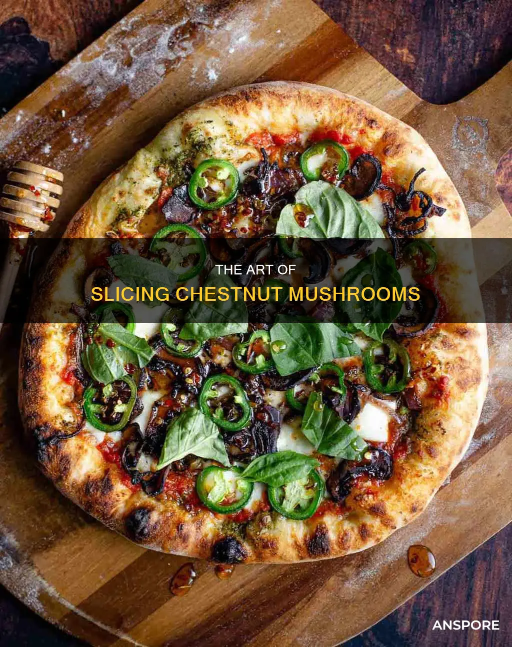 how to cut chestnut mushrooms