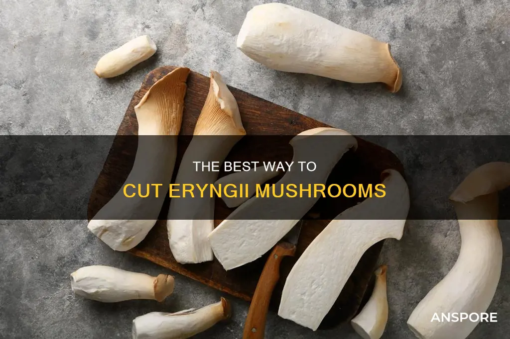 how to cut eryngii mushroom