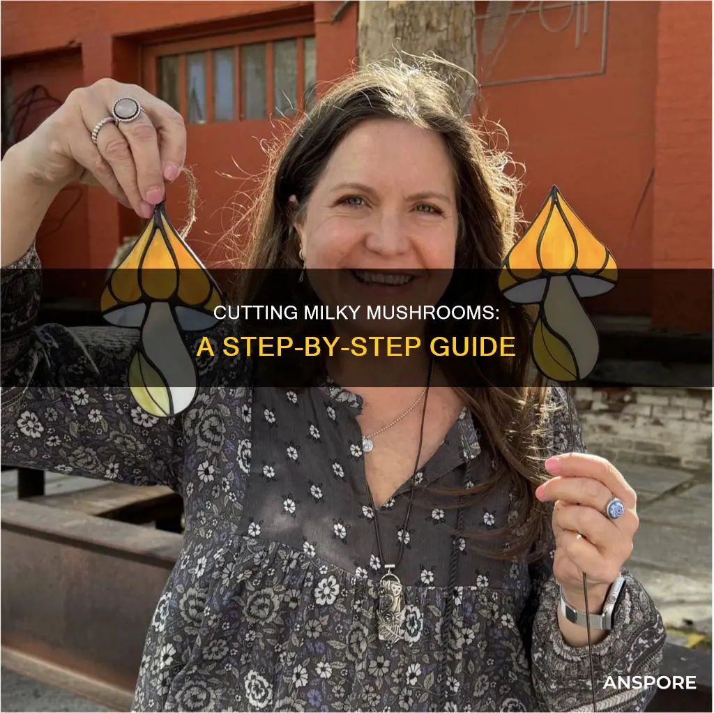 how to cut milky mushroom