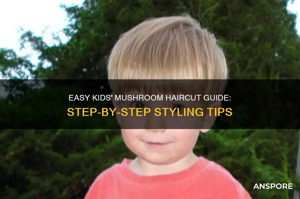 how to cut mushroom hair cut for kids