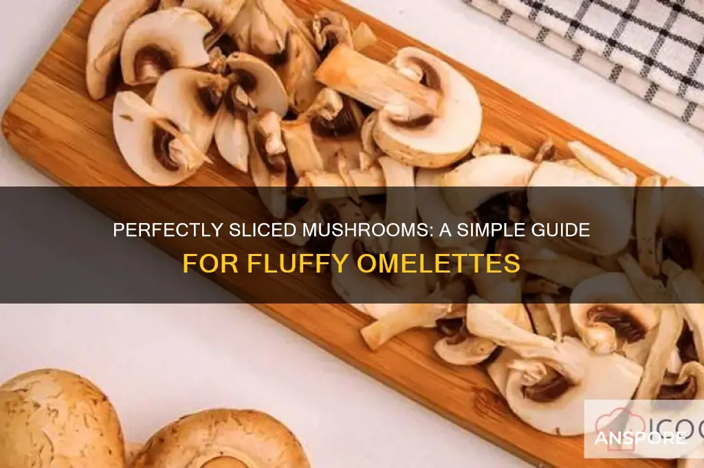 how to cut mushrooms for omelette