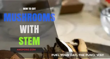 Mastering Mushroom Prep: Efficiently Cutting Mushrooms with Stems