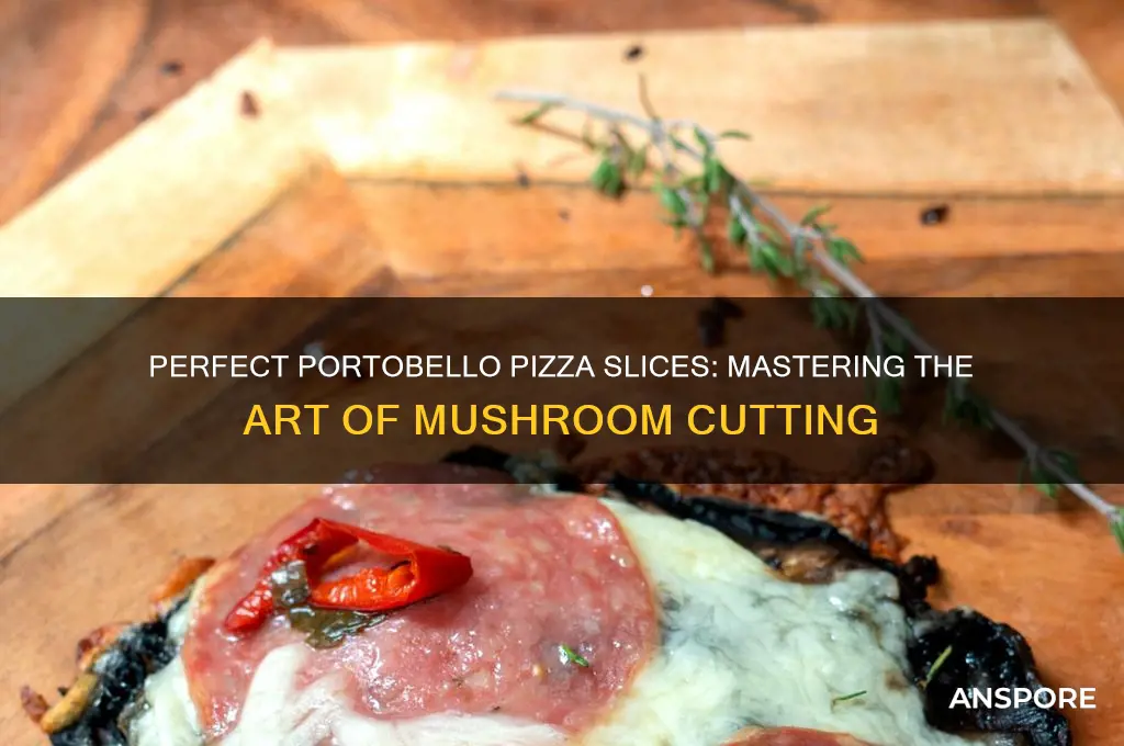 how to cut portobello mushrooms for pizza