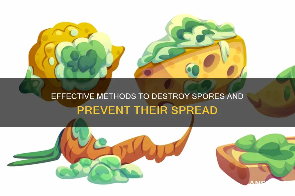 how to damage spores